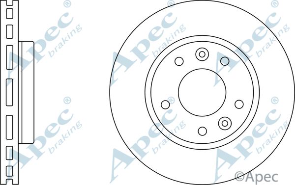 APEC BRAKING Тормозной диск DSK2465